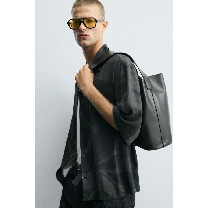 РУБАШКА ИЗ ВИСКОЗЫ И ЛЬНА