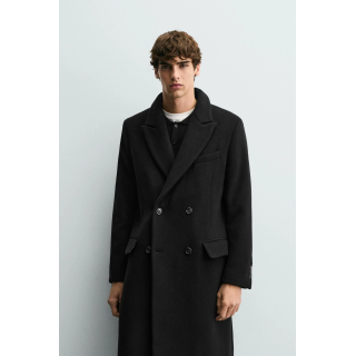 ДВУБОРТНОЕ ПАЛЬТО ИЗ СМЕСОВОЙ ШЕРСТИ MANTECO ®