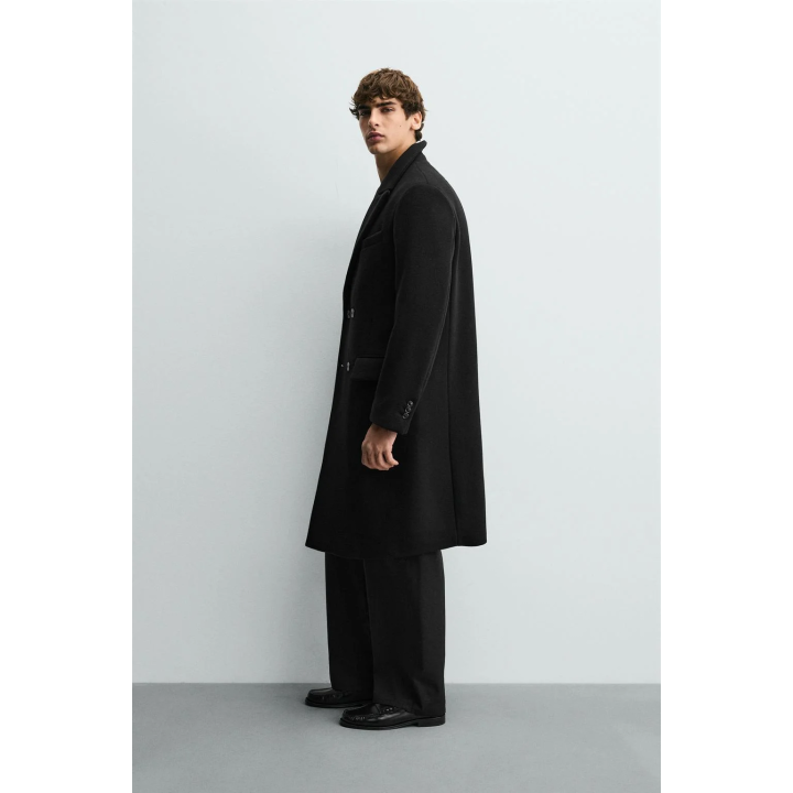 ДВУБОРТНОЕ ПАЛЬТО ИЗ СМЕСОВОЙ ШЕРСТИ MANTECO ®