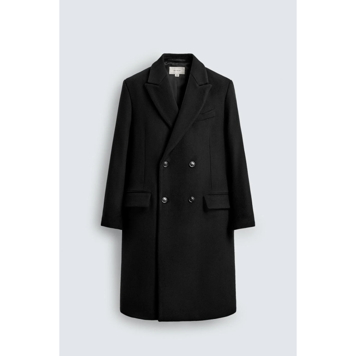 ДВУБОРТНОЕ ПАЛЬТО ИЗ СМЕСОВОЙ ШЕРСТИ MANTECO ®