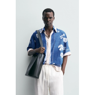 РУБАШКА С ЦВЕТОЧНЫМ ПРИНТОМ