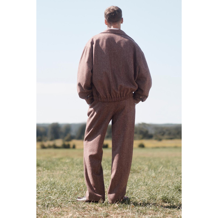 Пальто из ограниченной коллекции из шерсти в шахматный узор