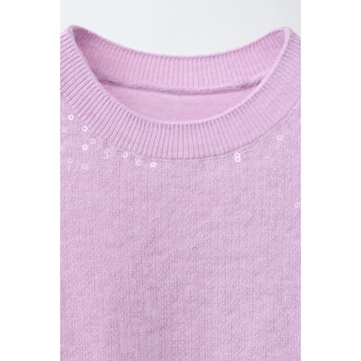 ТРИКОТАЖНЫЙ ТОП С ПАЙЕТКАМИ