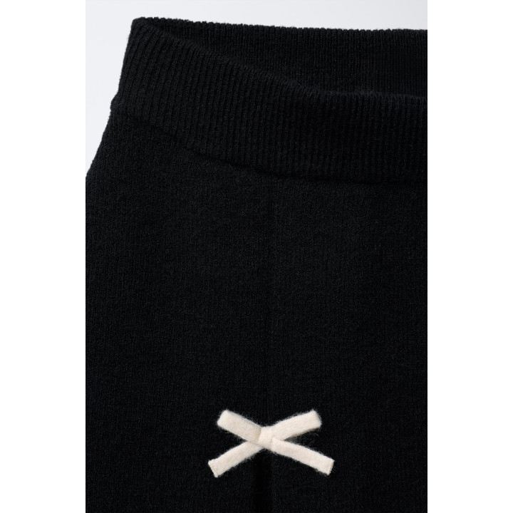 ТРИКОТАЖНАЯ ЮБКА С БАНТАМИ