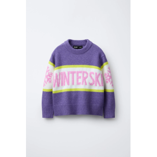 ВЯЗАНЫЙ СВИТЕР С НАДПИСЬЮ — SKI COLLECTION