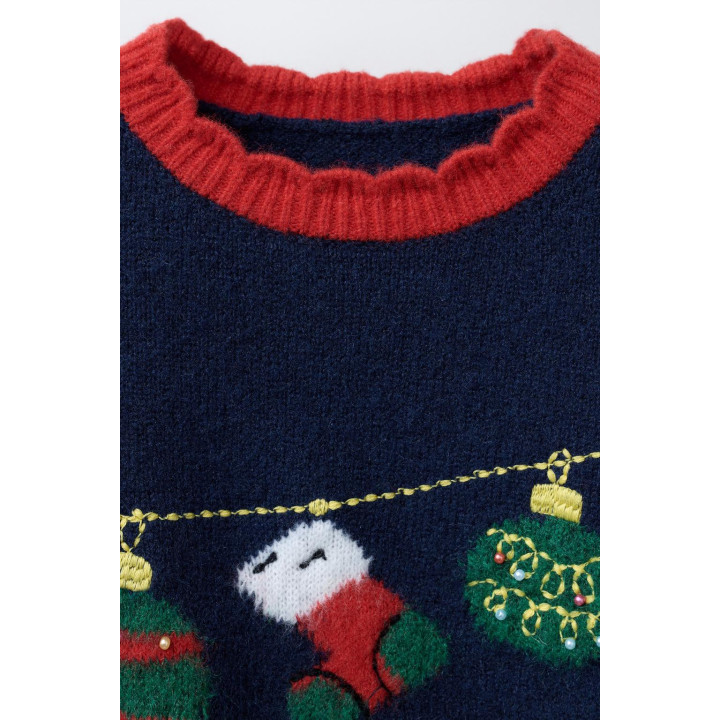 ДЖЕМПЕР С ВЯЗАНЫМ ПРИНТОМ «ГИРЛЯНДА»