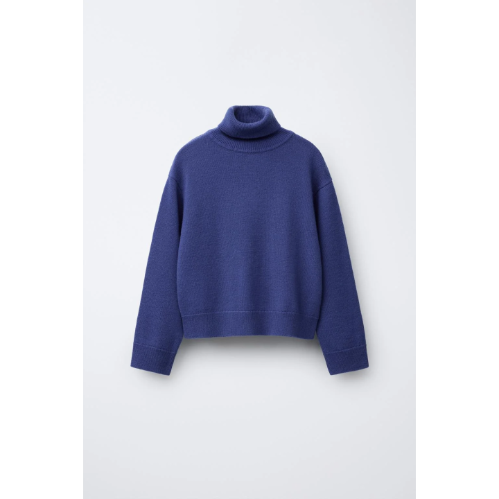 ШЕРСТЯНОЙ СВИТЕР С ВОРОТНИКОМ-СТОЙКОЙ