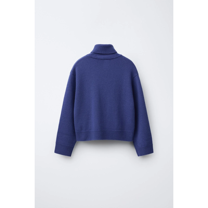 ШЕРСТЯНОЙ СВИТЕР С ВОРОТНИКОМ-СТОЙКОЙ