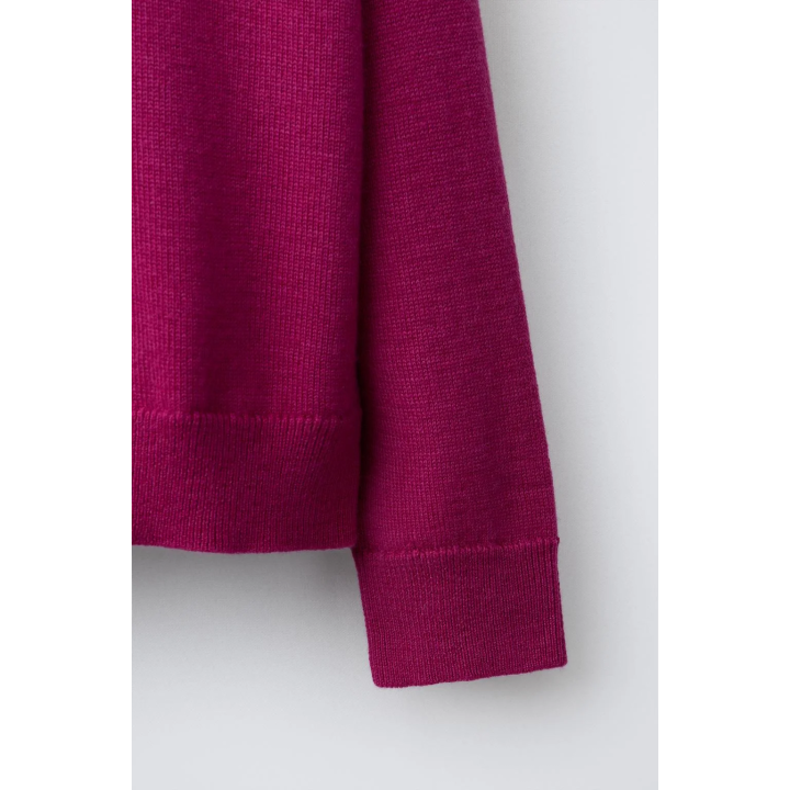 ШЕРСТЯНОЙ СВИТЕР С ДВОЙНЫМ ВОРОТНИКОМ