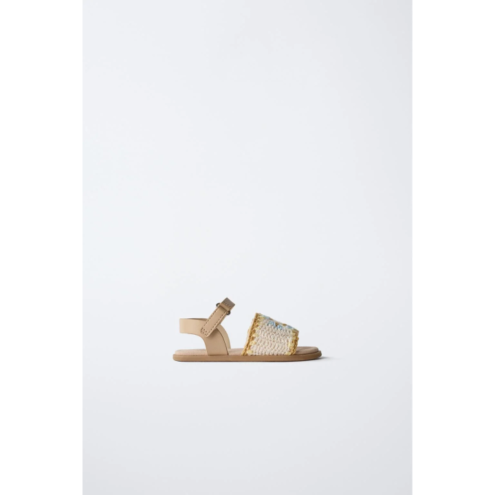 Вязанные босоножки без пятки