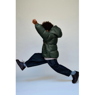 Пуховик с капюшоном patch