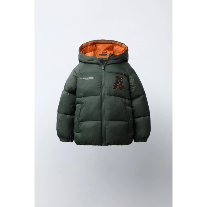 Пуховик с капюшоном patch