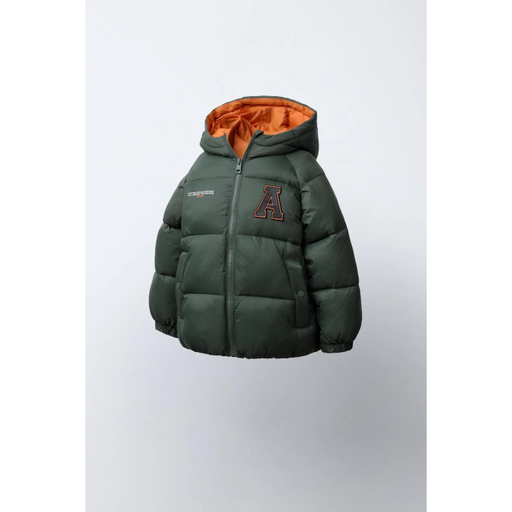 Пуховик с капюшоном patch