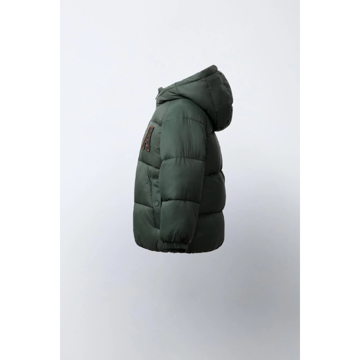 Пуховик с капюшоном patch