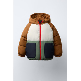 СТЕГАНАЯ КУРТКА COLOR BLOCK WATER REPELLENT