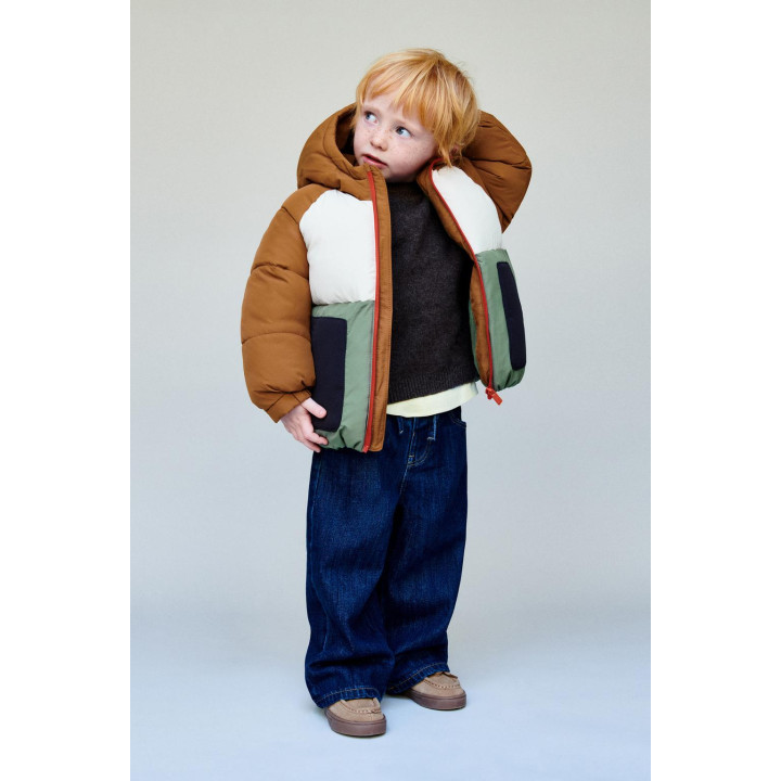 СТЕГАНАЯ КУРТКА COLOR BLOCK WATER REPELLENT