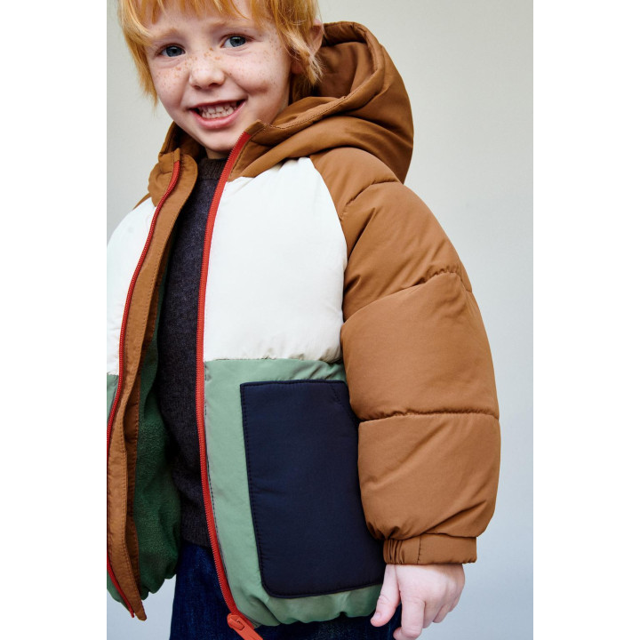 СТЕГАНАЯ КУРТКА COLOR BLOCK WATER REPELLENT