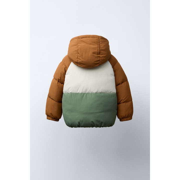 СТЕГАНАЯ КУРТКА COLOR BLOCK WATER REPELLENT