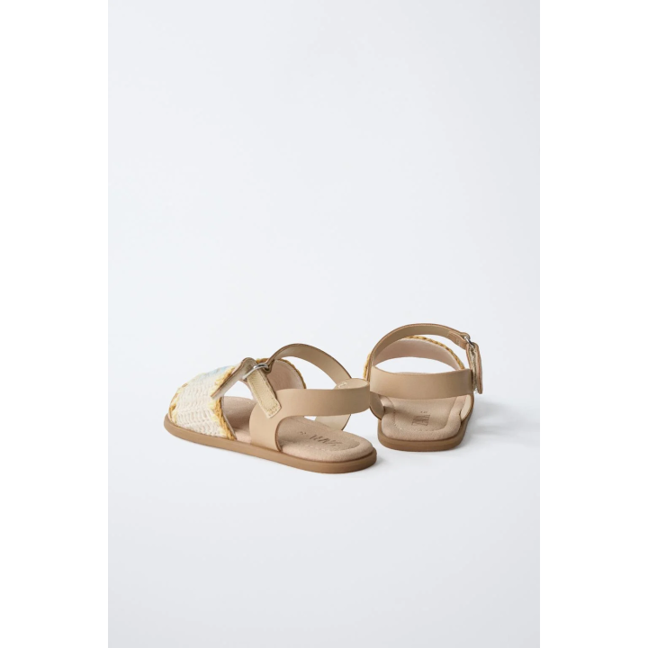 Вязанные босоножки без пятки