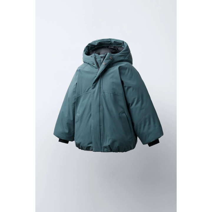 СТЕГАНОЕ ПАЛЬТО С КАПЮШОНОМ WATER REPELLENT