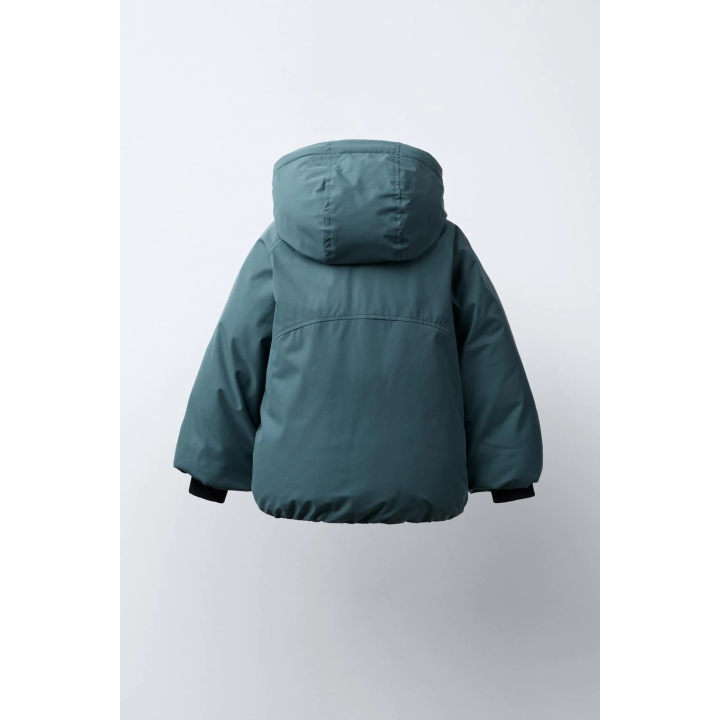 СТЕГАНОЕ ПАЛЬТО С КАПЮШОНОМ WATER REPELLENT