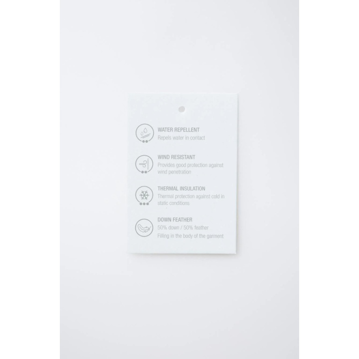 LONG WATER-REPELLENT AND WIND-RESISTANT FEATHER DOWN PUFFER JACKET