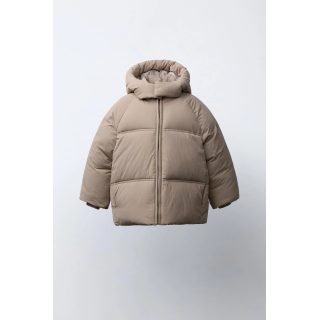 СТЕГАНЫЙ ПУХОВИК С КАПЮШОНОМ WATER REPELLENT