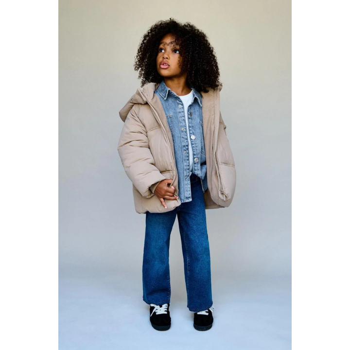 СТЕГАНЫЙ ПУХОВИК С КАПЮШОНОМ WATER REPELLENT