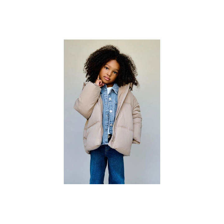 СТЕГАНЫЙ ПУХОВИК С КАПЮШОНОМ WATER REPELLENT