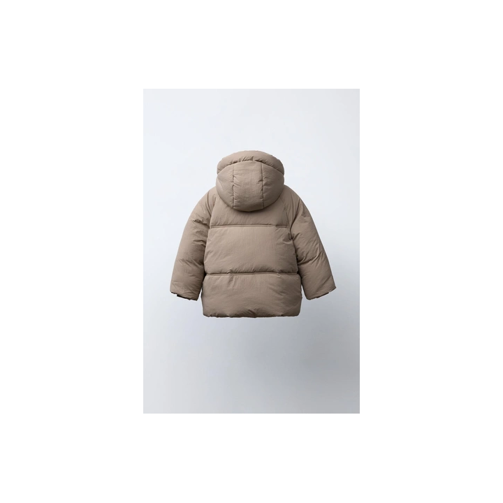 СТЕГАНЫЙ ПУХОВИК С КАПЮШОНОМ WATER REPELLENT