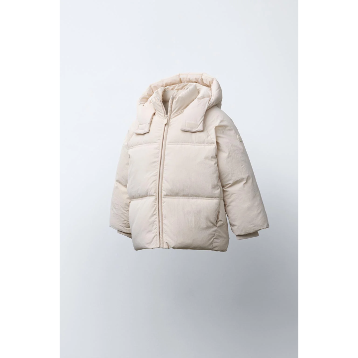 СТЕГАНОЕ ПАЛЬТО С КАПЮШОНОМ WATER REPELLENT