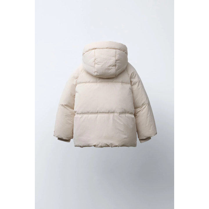 СТЕГАНОЕ ПАЛЬТО С КАПЮШОНОМ WATER REPELLENT