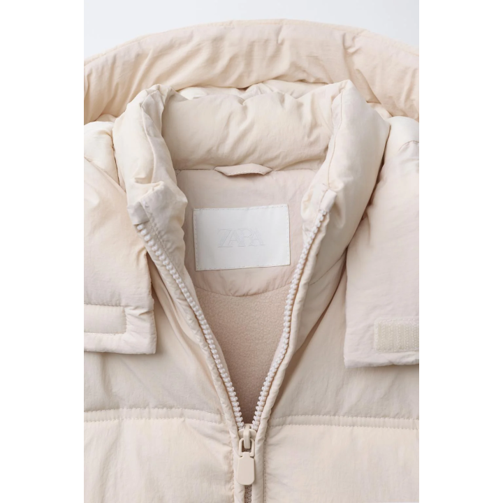 СТЕГАНОЕ ПАЛЬТО С КАПЮШОНОМ WATER REPELLENT