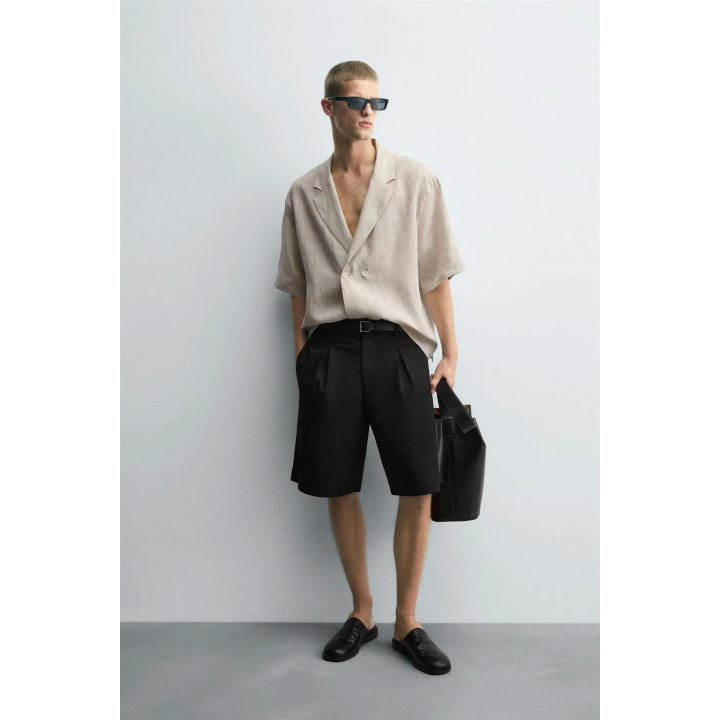 РУБАШКА-КИМОНО ИЗ 100% ЛЬНА