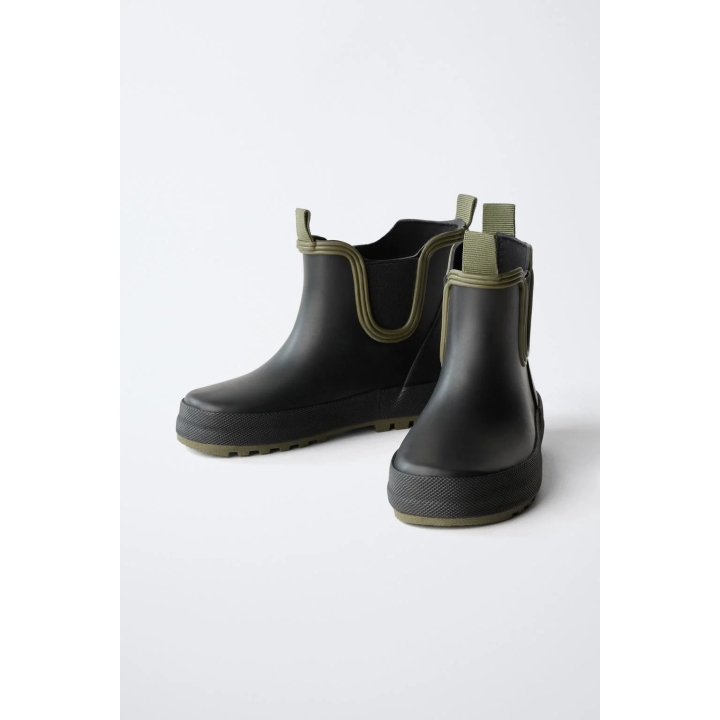 РЕЗИНОВЫЕ САПОГИ С ЭЛАСТИЧНОЙ ВСТАВКОЙ