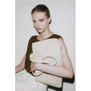 ПЛЕТЕНАЯ ЗАМШЕВАЯ СУМКА-ШОПЕР