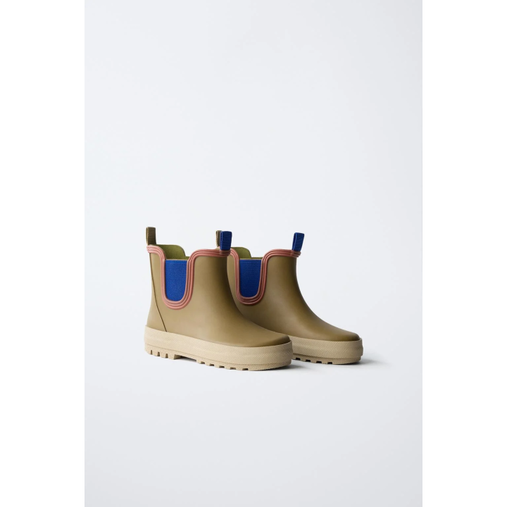 РЕЗИНОВЫЕ САПОГИ С ЭЛАСТИЧНОЙ ВСТАВКОЙ