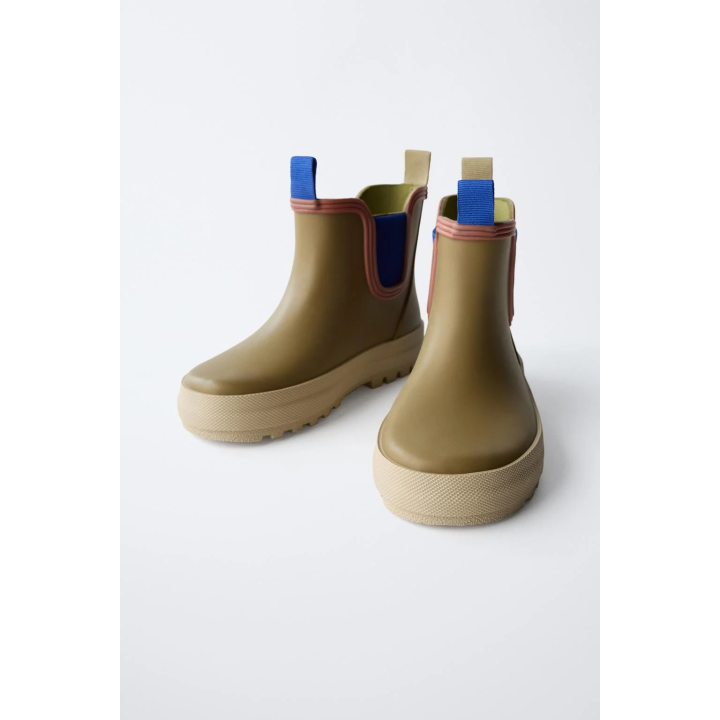 РЕЗИНОВЫЕ САПОГИ С ЭЛАСТИЧНОЙ ВСТАВКОЙ