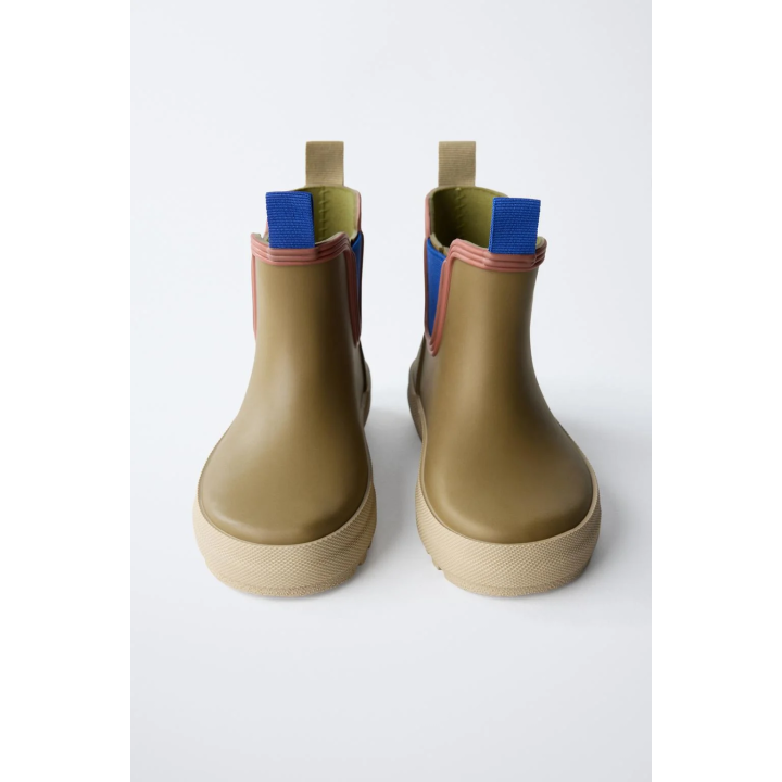 РЕЗИНОВЫЕ САПОГИ С ЭЛАСТИЧНОЙ ВСТАВКОЙ