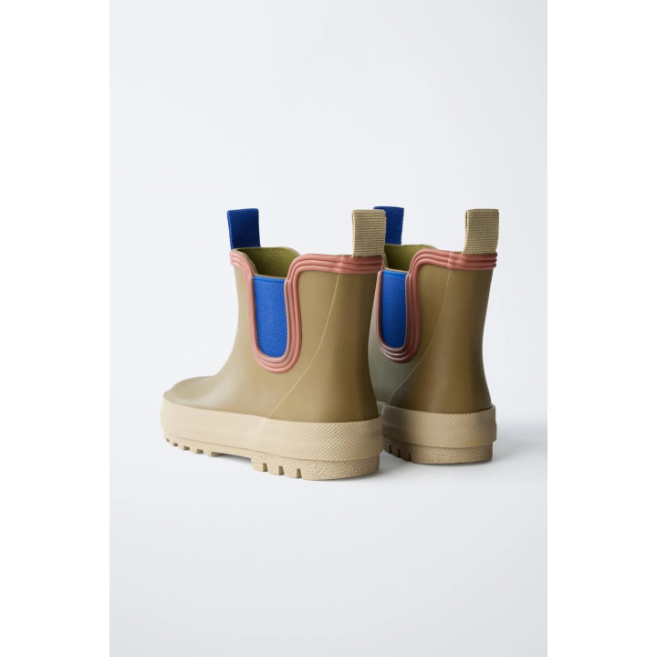 РЕЗИНОВЫЕ САПОГИ С ЭЛАСТИЧНОЙ ВСТАВКОЙ