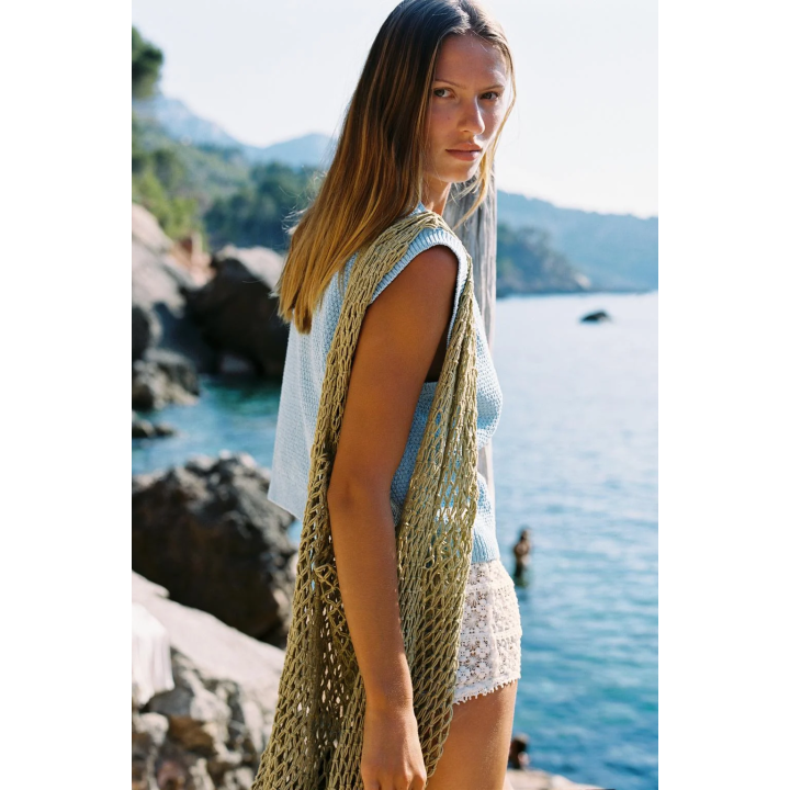 Сумка с плетением