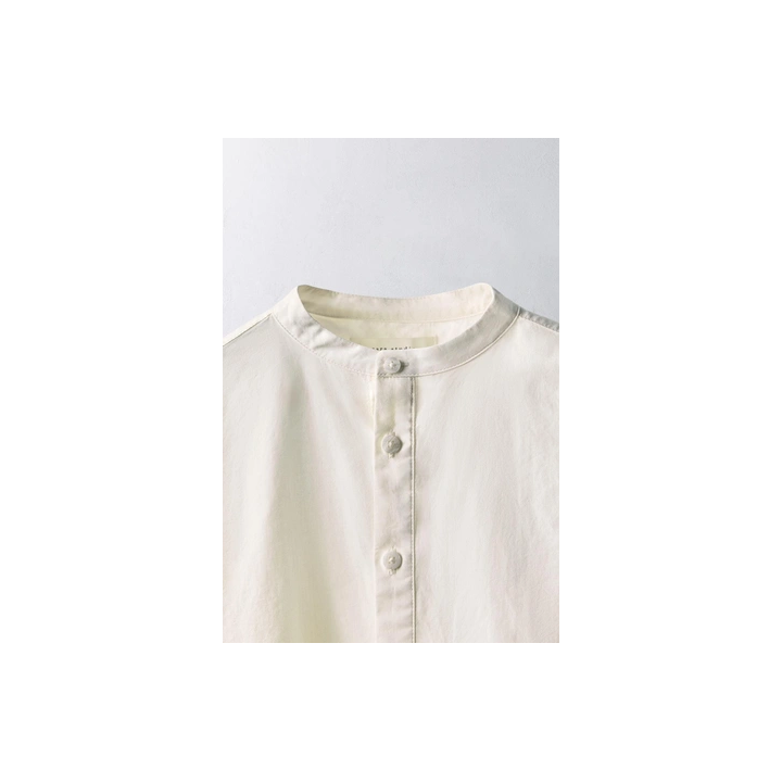 Рубашка limited edition из поплина 6-10 лет с воротником-стойкой