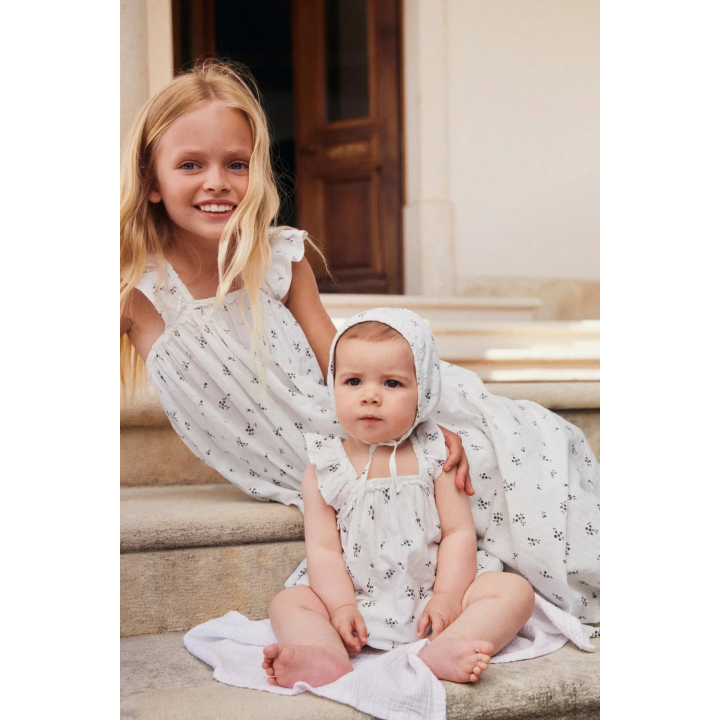 Блестящий цветочный бонет ограниченной серии от 0 до 18 месяцев