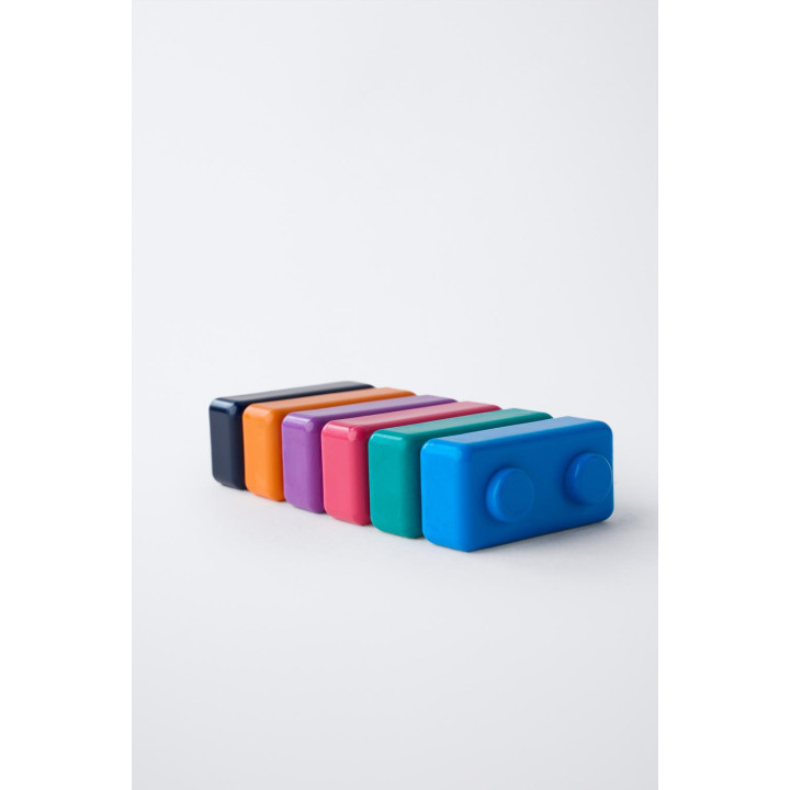 Набор из шести кубиковых мелков goober ® и листы для рисования