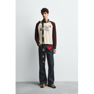 Джинсы свободного кроя с нашивками harry lambert для zara x disney