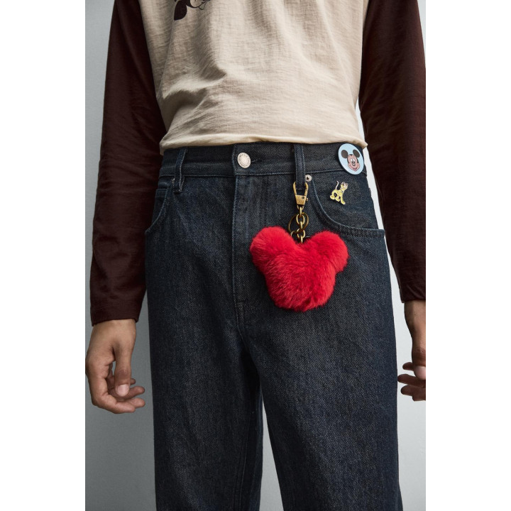 Джинсы свободного кроя с нашивками harry lambert для zara x disney