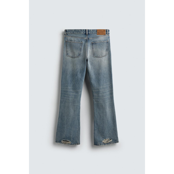 РАСКЛЕШЕННЫЕ ДЖИНСЫ С РАЗРЕЗАМИ HARRY LAMBERT FOR ZARA X DISNEY