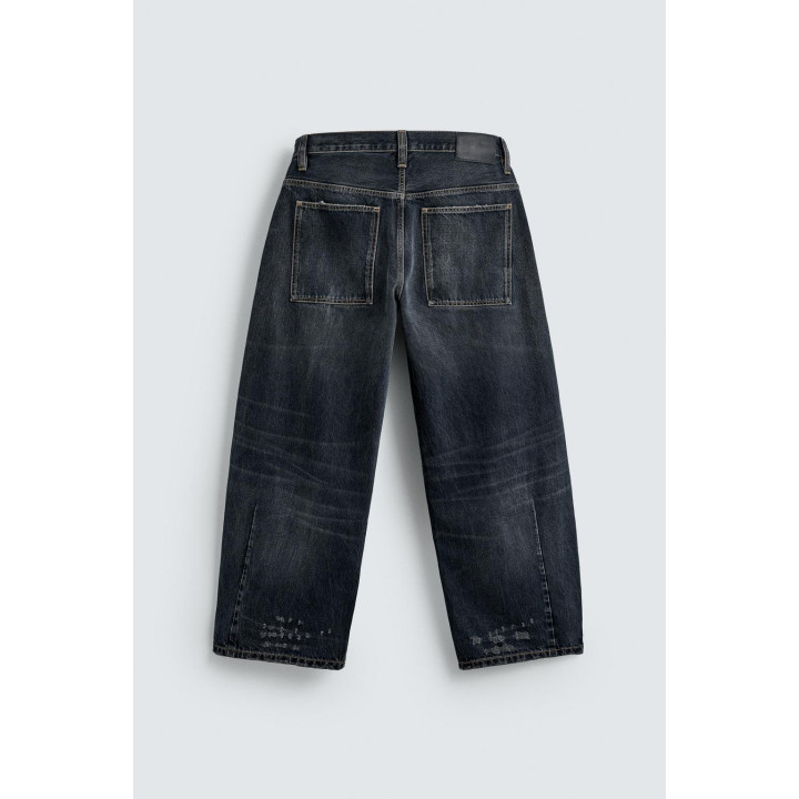 ДЖИНСЫ BALLOON FIT С ЭФФЕКТОМ ПОТЕРТОСТИ