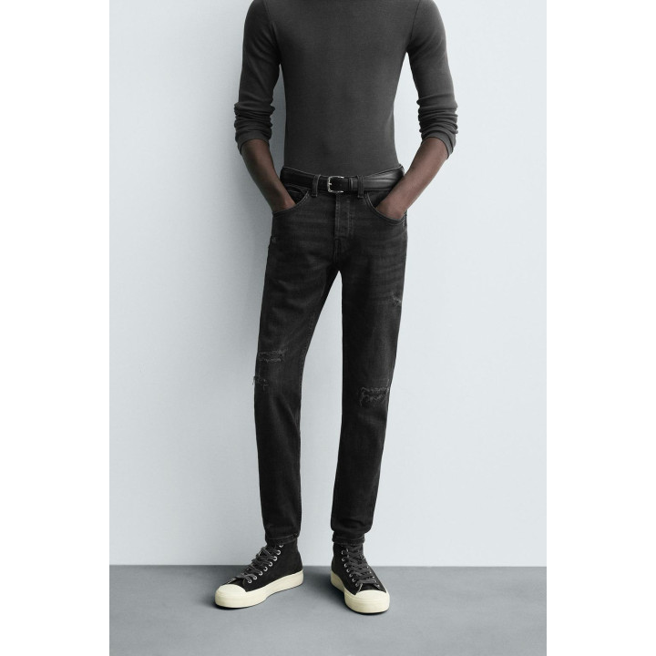 ДЖИНСЫ SKINNY FIT С РАЗРЕЗАМИ