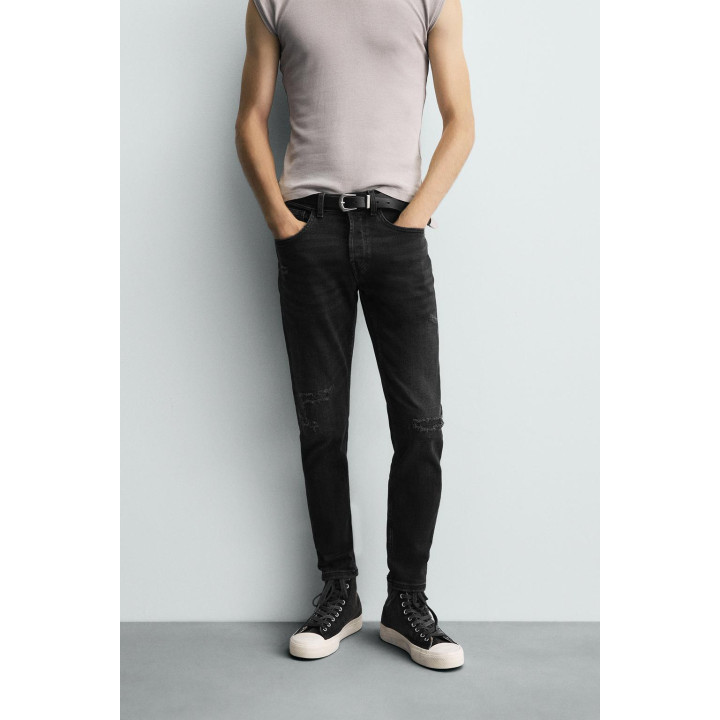 ДЖИНСЫ SKINNY FIT С РАЗРЕЗАМИ